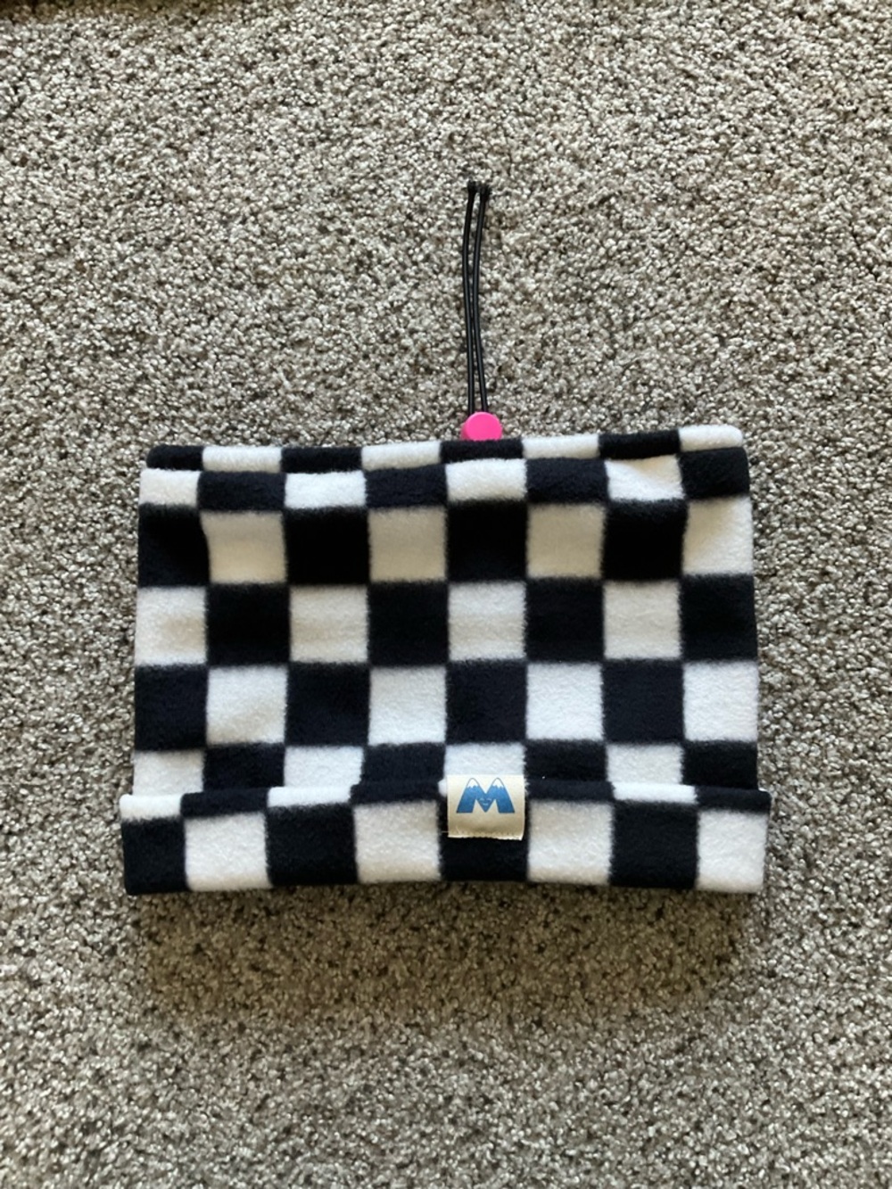 MabzThreads Checkered Fleece Hat Gaiter - Picture 3 of 3